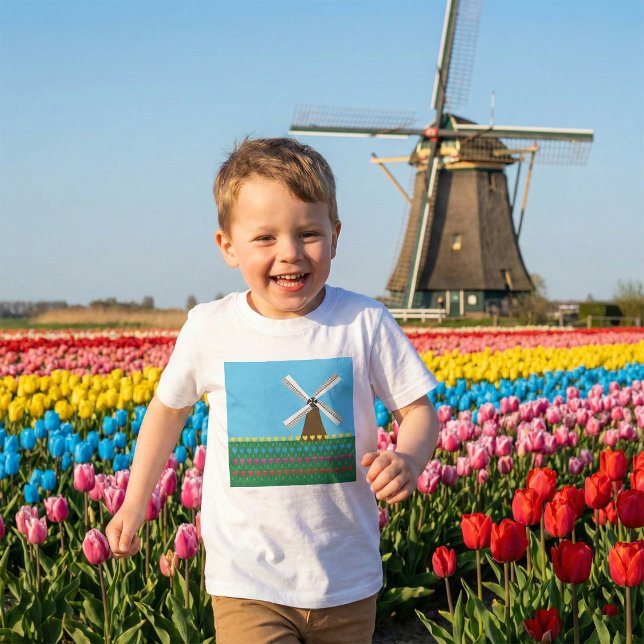 Kvarn bland Tulip Flowers T Shirt (Skapare uppladdad)