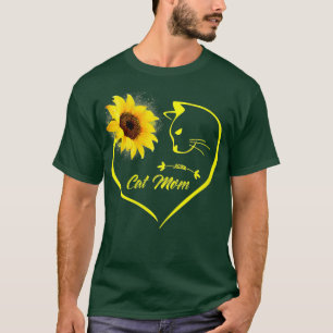 Kvarn Cute Mamma Solros Heart Kärlek Mammor D T Shirt