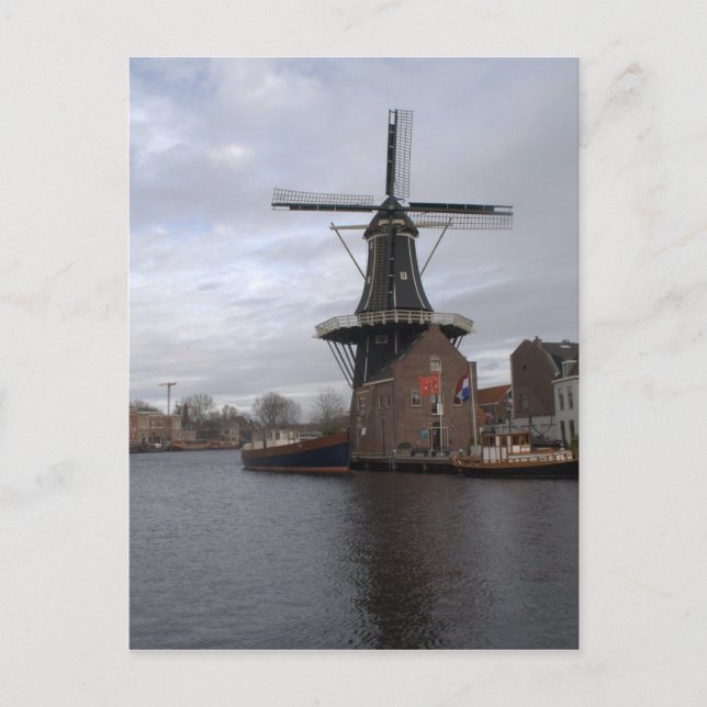 Kvarn ’De Adriaan’, Haarlem Vykort (Framsida)