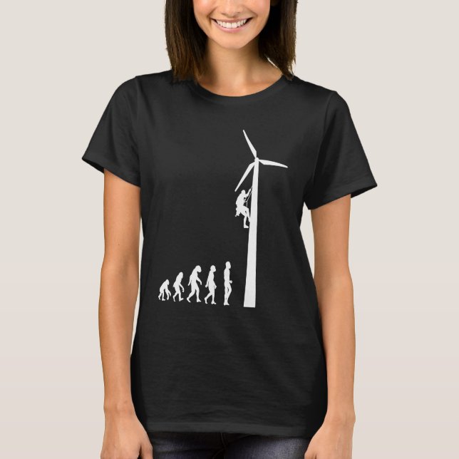 Kvarn för Vind av turbinenergi T Shirt (Framsida)