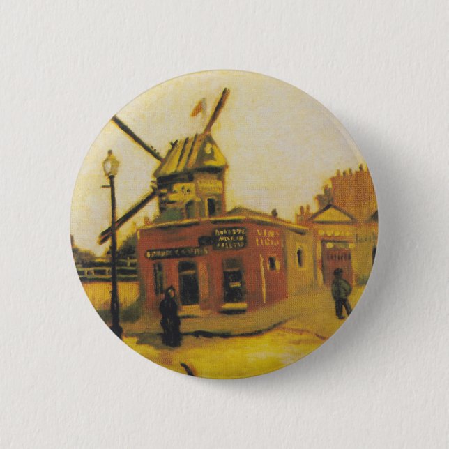 Kvarn Galette av Vincent van Gogh Knapp (Framsida)