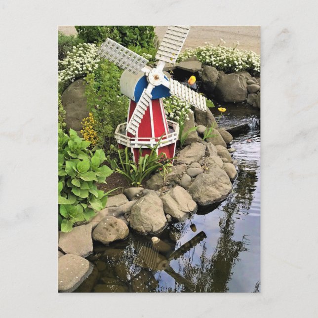 Kvarn Garden Decor Vykort (Framsida)