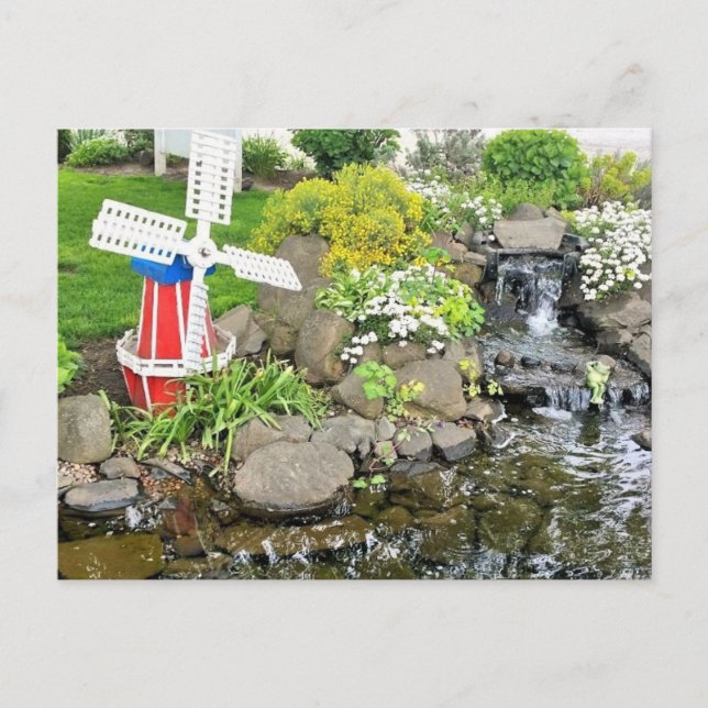 Kvarn Garden Decor Vykort (Framsida)