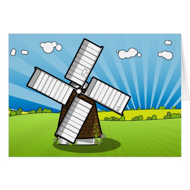 Kvarn Hälsningskort (Framsidan Horizontal)