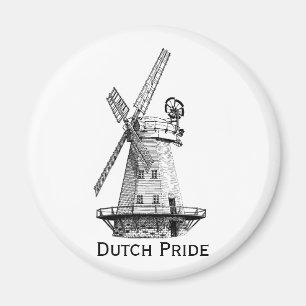 Kvarn holländsk pride magnet