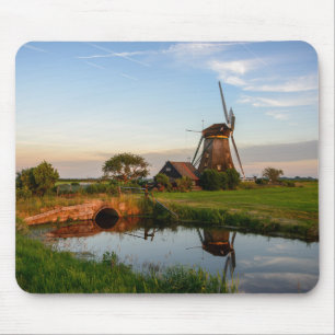 Kvarn i bygden i Holland mousepad Musmatta