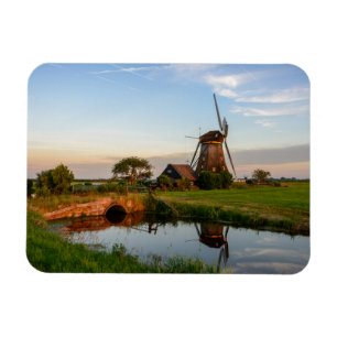 Kvarn i den lantliga Holland rektangulära magnete Magnet