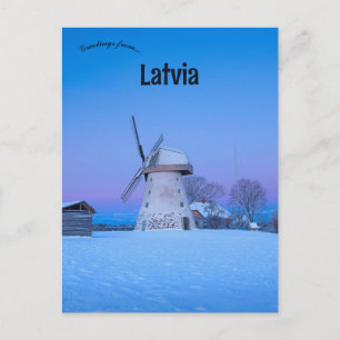 Kvarn i Lettland Vykort
