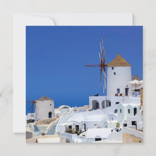 Kvarn i Oia, Santorini, Grekland (Framsida)