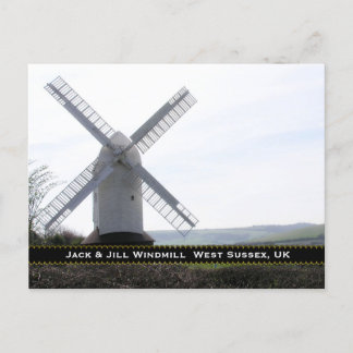 Kvarn: Jack & Jill Sussex UK Postcard Vykort