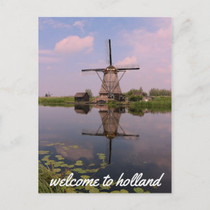 Kvarn Kinderdijk Molen Holland Nederländerna Vykort