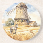 Kvarn Land Horse Underlägg<br><div class="desc">Kvarn-land-hästuppfödning western personlig av djur</div>