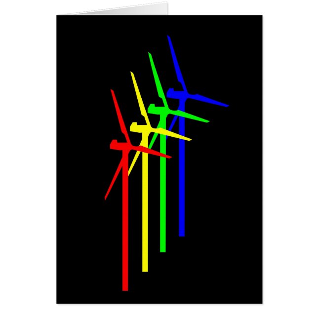 Kvarn Natt Hälsningskort (Framsidan)