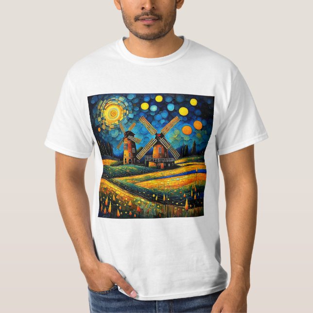 Kvarn nattetid 5 t shirt (Framsida)
