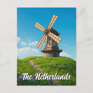 Kvarn Nederländerna Vykort