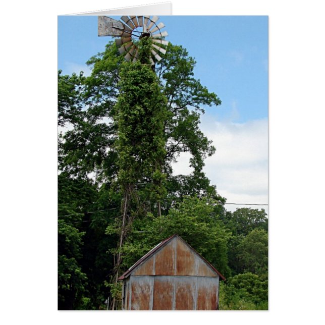 Kvarn och form hälsningskort (Framsidan)