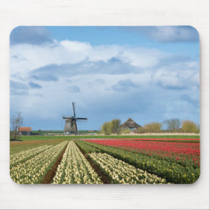 Kvarn och tulpan landskap mousepad musmatta
