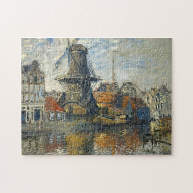 Kvarn, Onbekende Gracht Amsterdam Monet Bra Pussel (Horisontell)