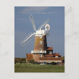 Kvarn på Cley, norr Norfolk. Vykort
