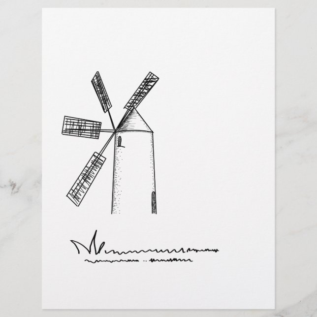 kvarn på vit bakgrund (Framsida)