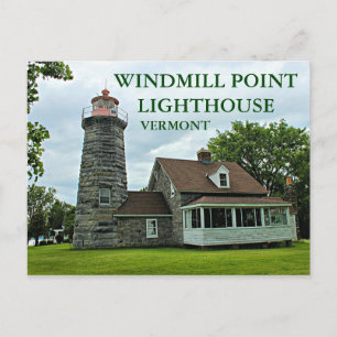 Kvarn Point-fyr, Vermont-vykort Vykort