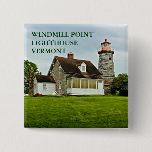Kvarn Point Lighthouse, Sjö Chamblank VT Pin Knapp