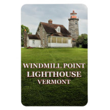 Kvarn Point Lighthouse, Vermont Flexi Magnet