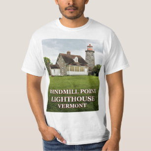 Kvarn Point Lighthouse, Vermont T-Shirt