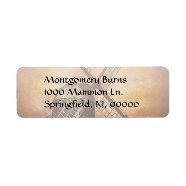 Kvarn Returadress Etikett (Framsidan)