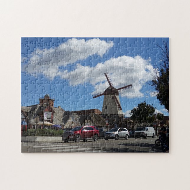 Kvarn Solvang California Jigszle Puzzle Pussel (Horisontell)