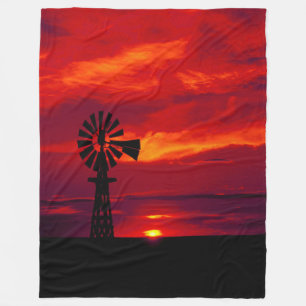Kvarn Sunset Fleecefilt