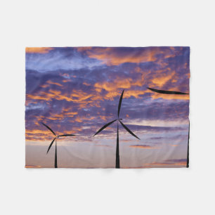 Kvarn Turbin vid Sunset Fleecefilt