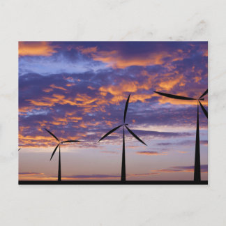 Kvarn Turbin vid Sunset Vykort