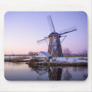 Kvarn under soluppgång i Holland mousepad Musmatta
