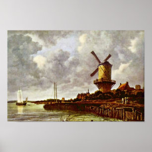 Kvarn vid Wijk Bij Duurstede [1]. Av Jacob I Poster