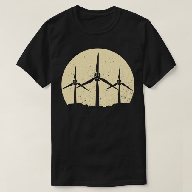 kvarn vind för miljöteknik t shirt (Design framsida)