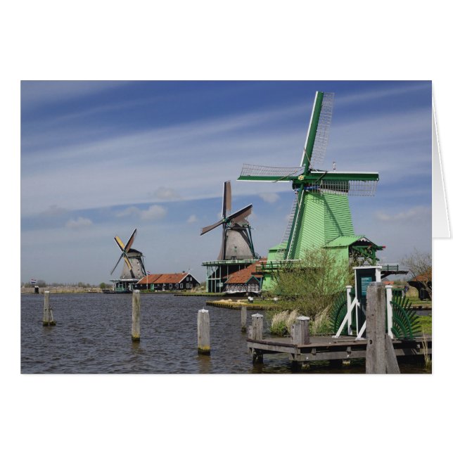 Kvarn, ZaRenas Schans, Nederländerna 2 Hälsningskort (Framsidan Horizontal)