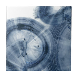 Kvarnar - Inky Blue Circles Kakelplatta