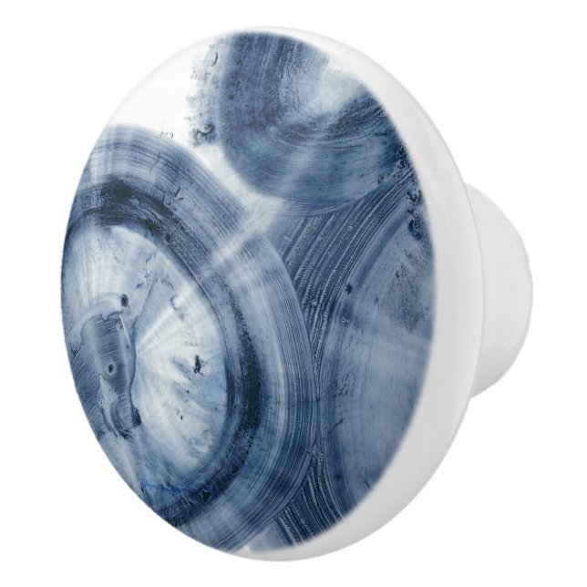 Kvarnar - Inky Blue Circles Knopp (Höger)