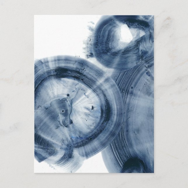 Kvarnar - Inky Blue Circles Vykort (Framsida)
