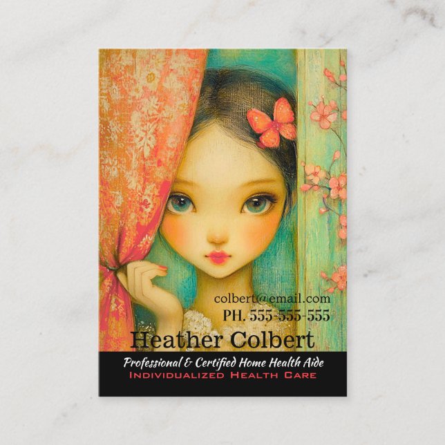 Kvarnaren här för att hjälpa till med tillförlitli visitkort (Framsida)