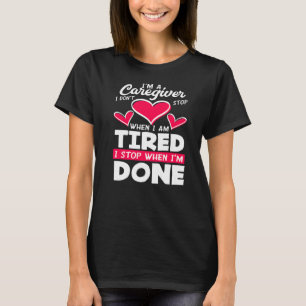 Kvarnaren stannar inte när den är trött när bilen t shirt