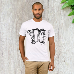 Kvarnstenar för julgranar med giant närvarande t shirt