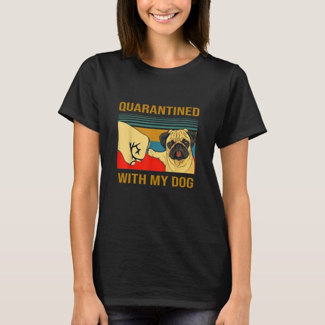 Kvarstående med min Hund T Shirt (Framsida)