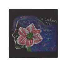 Kvarstående Woman Metall Wall Art