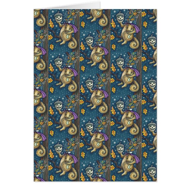 KVARTAL SÖMNIG HALOW, HALLOWEEN Blankkort OBS Kort (Framsidan)