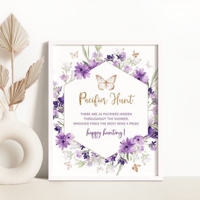 Kvartalsjakt på lila guld Nappar Poster (Skapare uppladdad)