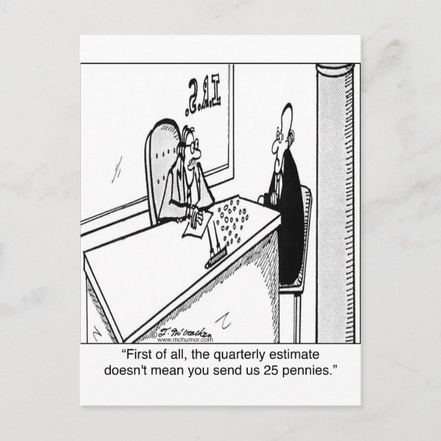 Kvartalsskatter Elak inte 25 c Vykort (Framsida)