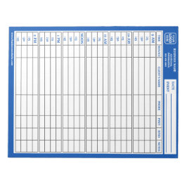 Kvartalsvis timmes registrering av handelsuppgift  anteckningsblock