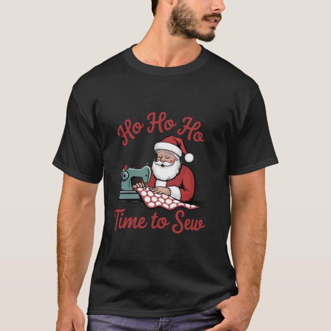 Kvartande julsäsong Maskin Santa Julafton Holid T Shirt (Framsida)